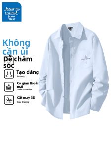 Jeanswest | Áo Sơ Mi Dài Tay Phong Cách Đơn Giản Cao Cấp