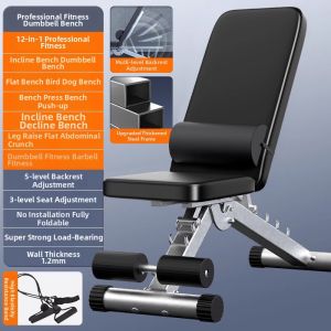 Wolk Wook | Multi-function Folding No-assembly Dumbbell Bench