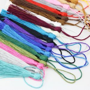 (50pcs/pack)8cm Mixed Color European Minimalist Tassel Straps Key Pendants Hanging Ball Handles Hanging Ears Jewelry Accessories