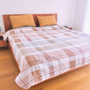 Bedspread Single Piece Korean Style Quilted Quilted Bed Sheet Cover Sofa Bed Double-Sided Dual-Use Machine Washable Tatami Cotton-Padded Mattress Bedding