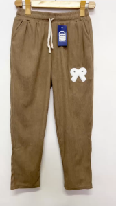 Ginza6 Stretchable Corduroy Pants for women High waist trouser pants casual comfort 5539#