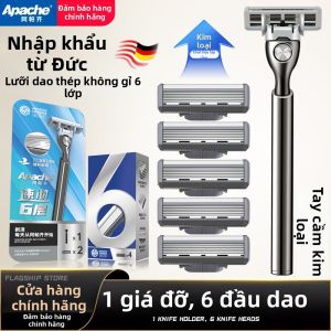 Apache | Dao Cạo Râu Thủ Công 6 Lưỡi Cho Nam
