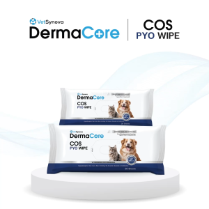 Dermacore COS Wipe ผ้าเปียกประกอบการรักษาสำหรับสัตว์เลี้ยง จำนวน 30 แผ่น