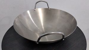 HATAYASHOP - Wajan Stainless Tebal Dengan Berbagai Ukuran - Wajan Tebal - Cocok Buat MBG Murah