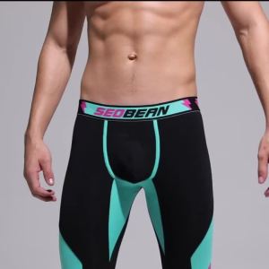Warm Thin Elastic Fitted Plus Size Mens Thermal Pants