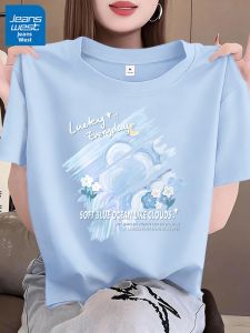 Jeanswest | Summer Casual Cotton Short Sleeve Stylish T-shirt For Women