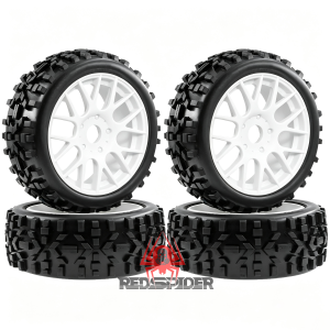 Lốp Và Mâm Xe RC Tỷ Lệ 1/8 Lục Giác 17mm Dành Cho Xe Arrma Typhon 3S 6S HSP Kyosho MP10 Buggy Phụ Kiện Nâng Cấp Cao Su