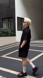 Sơ mi Nam BLACK OF EXIT Áo Sơ Mi Đũi Cộc Tay Linen Đi Biển Mùa Hè Cao Cấp