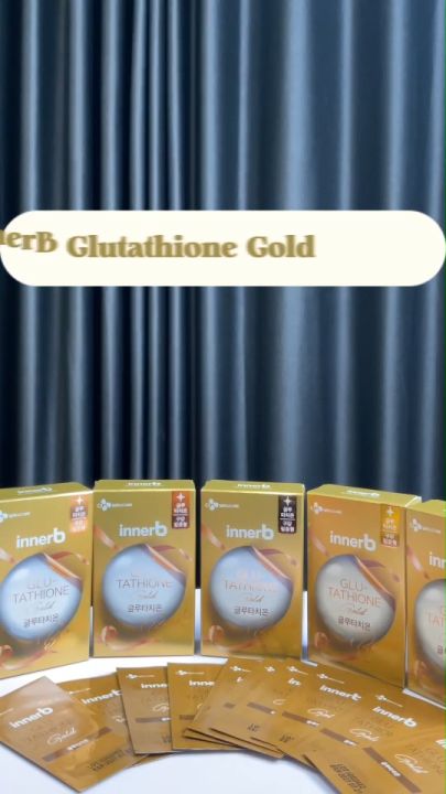 innerb glutathione ใหม่ล่าสุด✨InnerB Glutathione Gold นวัตกรรมแบบแผ่นฟิลม์  ทานง่ายเพื่อผิวขาวสวย 1 กล่อง 30 แผ่น