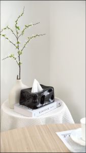 Hộp Đựng Khăn Giấy Gốm Sứ Cao Cấp Phong Cách Châu Âu Sang Trọng