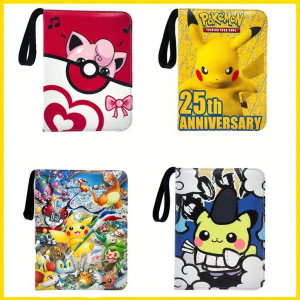 QAT | Collect Card Collection Book Pikachu Leather Zipper