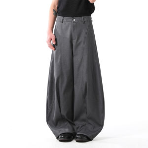 BLANKIN Mens Grey Loose Wide Leg Pants Spring 2025 Casual Straight Fit Trousers Youth Fashion Spring Season China Made