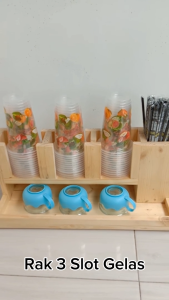 Booth Portable Gerobak Stand Meja Lipat Jualan Event Desk Full Kayu Display Sayap Bongkar Pasang