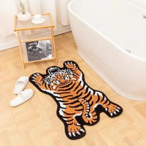 Thảm Lông Thú VIKAMA Tiger Mềm Mại Chống Trơn Trượt Dùng Được Trong Nhà/ngoài Trời Thảm Cửa Ra Vào Thảm Phòng Tắm Thấm Hút Phong Cách Hiện Đại Trang Trí Nhà Cửa Chất Liệu Polyester