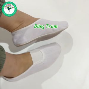 Giày múa dưỡng sinh đế bệt cao su giày múa bale đồng diễn hội thao ngoài trời