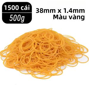 Vòng Cao Su Đàn Hồi Có Thể Điều Chỉnh 38mm 150/1500p Màu vàng/Trắng/Đen Dành Cho Văn Phòng Phẩm Học Sinh Văn Phòng Phẩm Đồ Dùng Học Tập Dây Buộc Bò