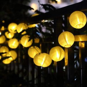 Solar Power Lantern String Lights Christmas Decorative Hanging LED Lights Christmas Lights Outdoor for Yard Garden