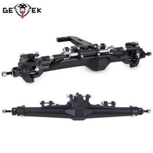 Plastic H10 Front Rear Straight Axle with Servo Mount for 1/10 RC Crawler Axial SCX10 D90 Vanquish H10 Optic Replacement Parts