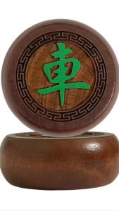 Bộ Cờ Tướng Gỗ Hemlock Đỏ Có Viền Size 4.7cm - Nét Chạm Khắc Dương Bằng Laze [MẪU HL47mm VIỀN]