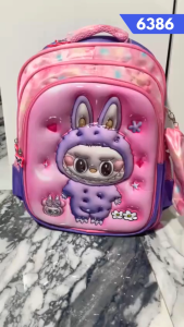 Tas Troli ransel Anak Sekolah  SD Laki laki/ Perempuan Untuk Anak Cowok/Cewek SD + pensil case 6386