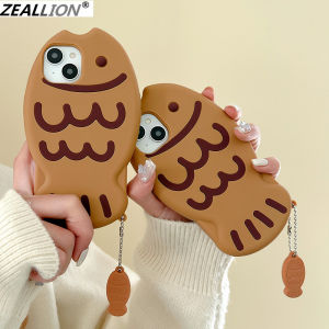 Zeallion Cute Cartoon Fish Soft Silicone Phone Case for [ iPhone 14 13 12 11 Pro Max] Protective Shockrpoof Phone Cover Shell