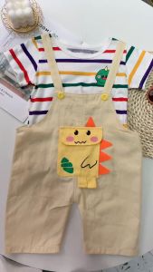 Straps Girls Child clothes Casual childrens clothing Baby Boys clothes sets