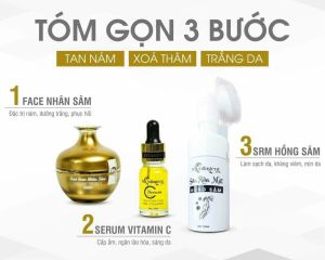 BỘ BA TRẮNG DA GIẢM NÁM CHỐNG LÃO HÓA DA