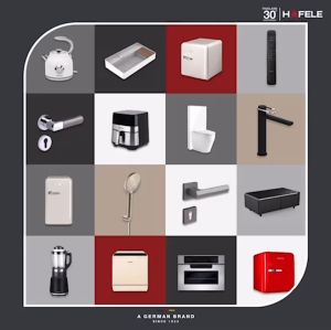 ลูกบิดประตูสแตนเลส ห้องน้ำ HAFELE 489.93.091(ไม่มีกุญแจ)