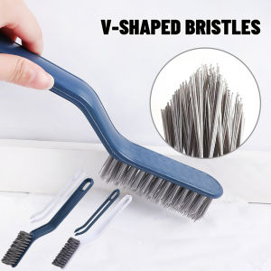 【Free Shipping】2 in 1 Multipurpose Bathroom Tile Floor Crevice Cleaning Brush Grooved Floor Crevice Brush with Handle Multi-functional Window Brushes