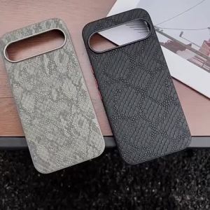 Vintage Luxury Classic Snake Leather Texture Phone Case For Google Pixel 11 10 9 Pro XL Soft TPU Frame Leather Shockproof Cover