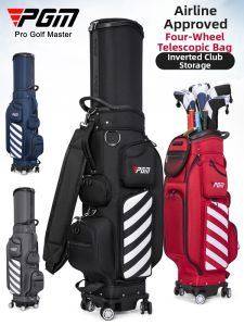 PGM GOLF | Hard Shell Golf Travel Bag with Swivel Wheels