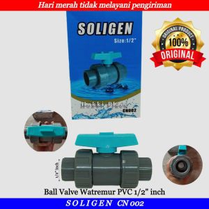 BALL VALVE WATERMUR PVC SOLIGEN CN002 STOP KRAN