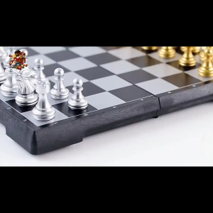 หมากรุกสากลแม่เหล็ก Silver/Gold Magnetic Chess ของเล่น เด็ก บอร์ดเกม