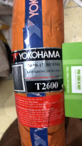 Vỏ xe máy YOKOHAMA 70/90-17 không xài ruột