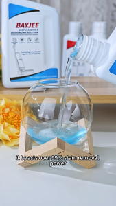 BAYJEE Hard Floor Cleaning Solution Powerful Stain Remover No Residue Deodorizing 750ml | Low Foam Baby Pet Safe | Liquid for Wet & Dry Vacuum Cleaner Multi-Surface