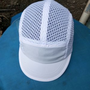 topi olahraga lari dan sepeda putih polos outdoor