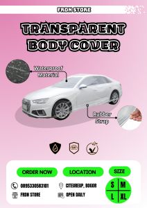 cover mobil plastik transparan 60 mickron