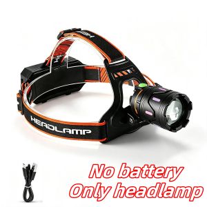 2026 New 998000000LM Zoomable LED Headlamp USB Rechargeable Long Shot 6500M Waterproof Head Torch For Camping Fishing Hunting