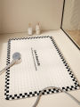 Bathroom Anti-Slip Suction Cup Mat Toilet Shower Room Foot Pad Waterproof Bathing Bathroom Home Use Modern Simple Style PVC Rug. 