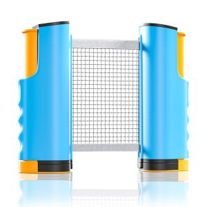 72" Retractable Table Tennis Net with Clamps Portable Ping Pong Net Rack for Any Table Replacement Table Tennis Net Rack Posts