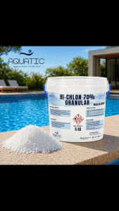 HI-CHLON Chlorine 70% Granular (JAPAN BRAND) 5KG | Pool Shock Treatment | Calcium Hypochlorite Water Disinfectant