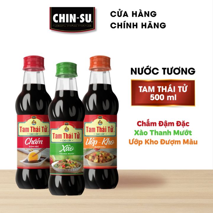 Nước Tương Tam Thái Tử Chấm/Xào/Ướp-Kho Chai 500ml