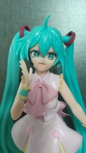 HATSUNE MIKU LUMINASTA SAKURA OMUTATSU Ver - Action Figure Miniatur Pajangan Topper Kue Vocaloid Waifu