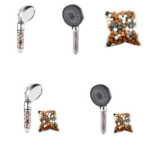 Luxury Shower Head with Filter Ionic System Chrome Coating Chlorine Removal for Spa-Like Experience