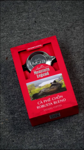 Cà Phê Chồn Cao Cấp Mountain Legend - 10% Real Civet Robusta & 90% Selected Beans Fine Robusta - Hộp 200g - Tặng Phin