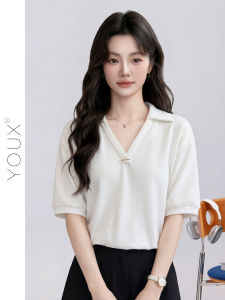 YOUXIANG | Áo Thun Tay Ngắn Form Rộng Giúp Gầy Trắng