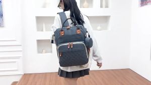 Balo bỉm sữa cao cấp 15 ngăn đa năng cho mẹ và bé mẫu đẹp chống thấm tiện dụng thời trang NASH