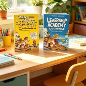 Hot Toys | 2-BookSet Raise Children Street‑Smart + Leadership EnlightenmentComic Books ChildrenEnglish Parent‑child EducationalReadingBooks