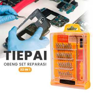 Obeng Servis Hp Satu Set Komplit Serbaguna 32 in 1 Multifungsi / Obeng Set Kotak + Pingset