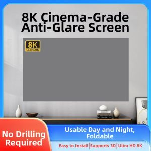 YIMING | 8K Anti-Glare Projector Screen Home Wall Mount Softscreen
